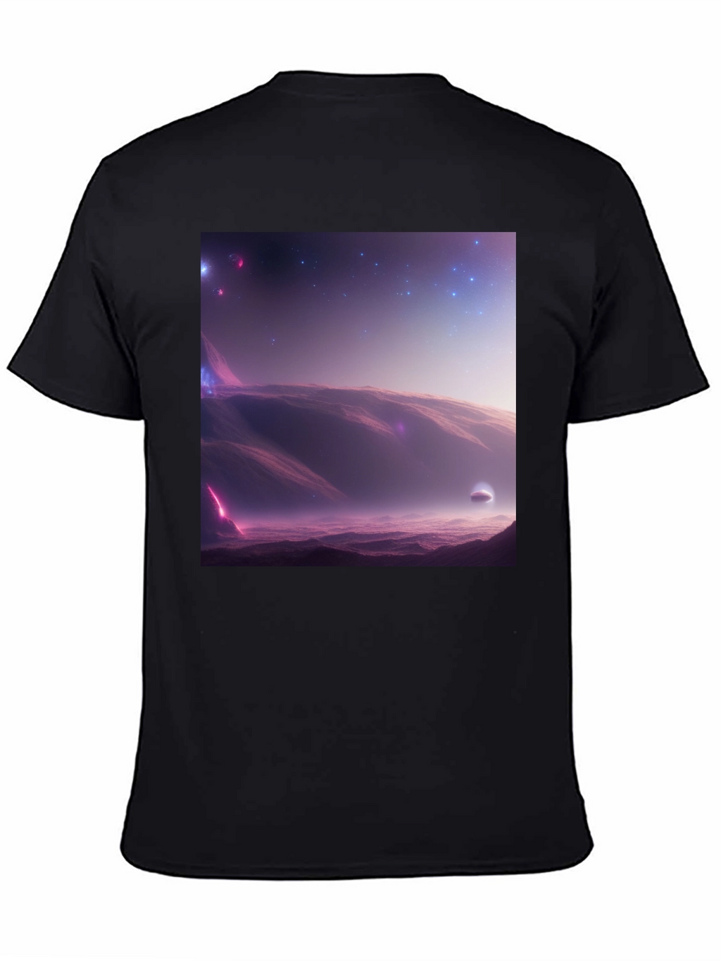 Cosmic Landscape Graphic Tee - Black