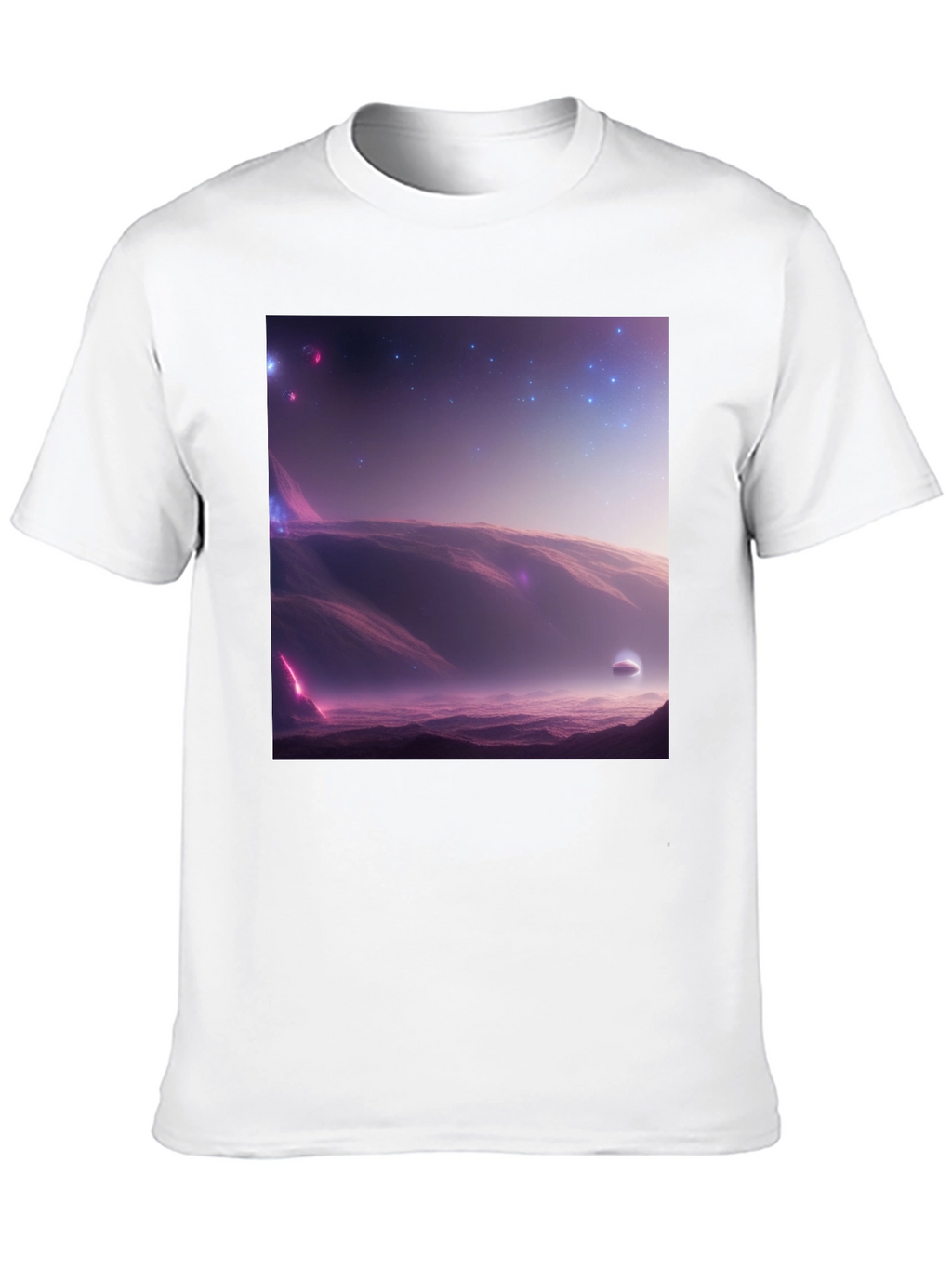 Cosmic Landscape Graphic Tee - Black