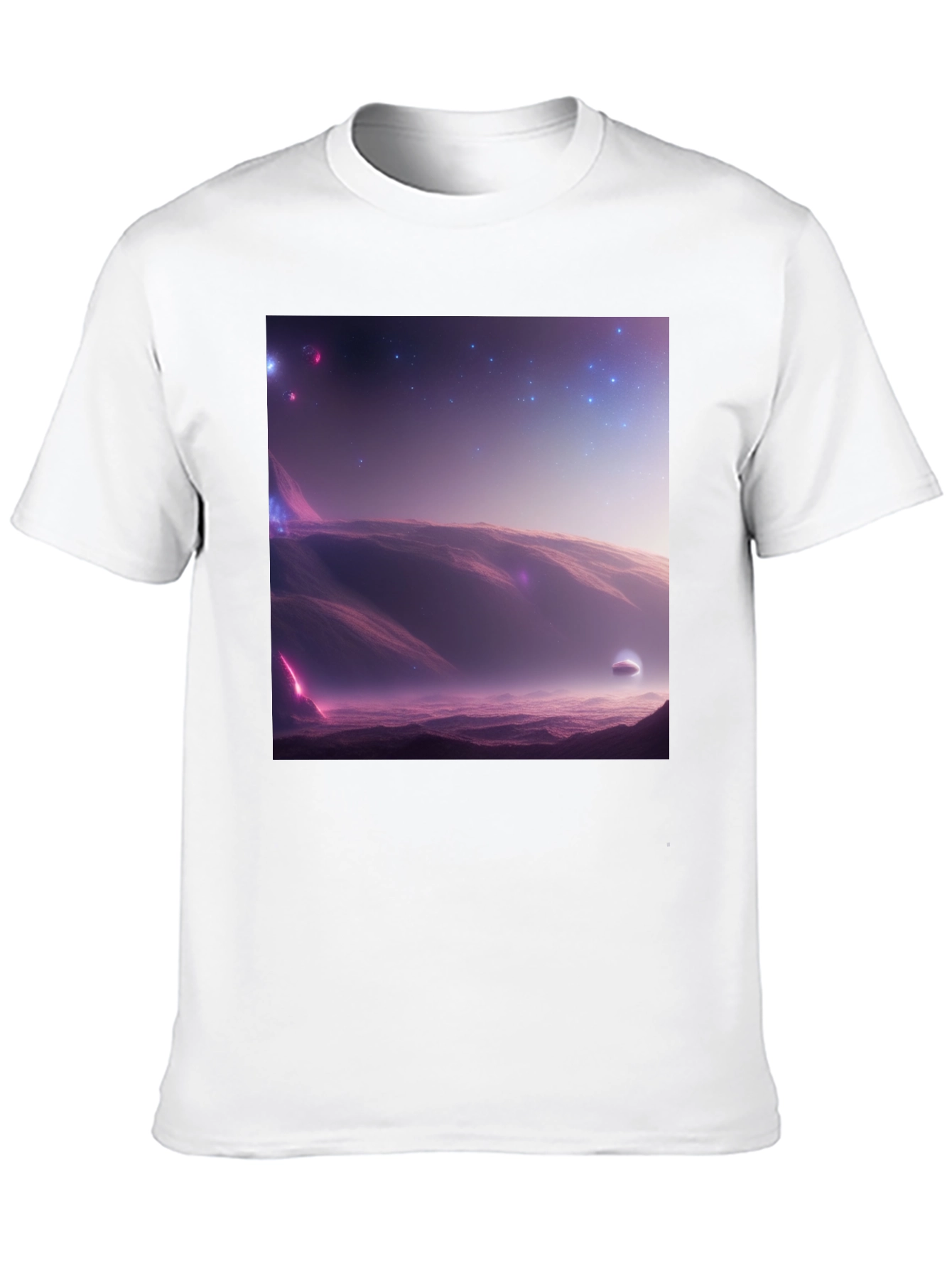 Cosmic Landscape Graphic Tee - Black