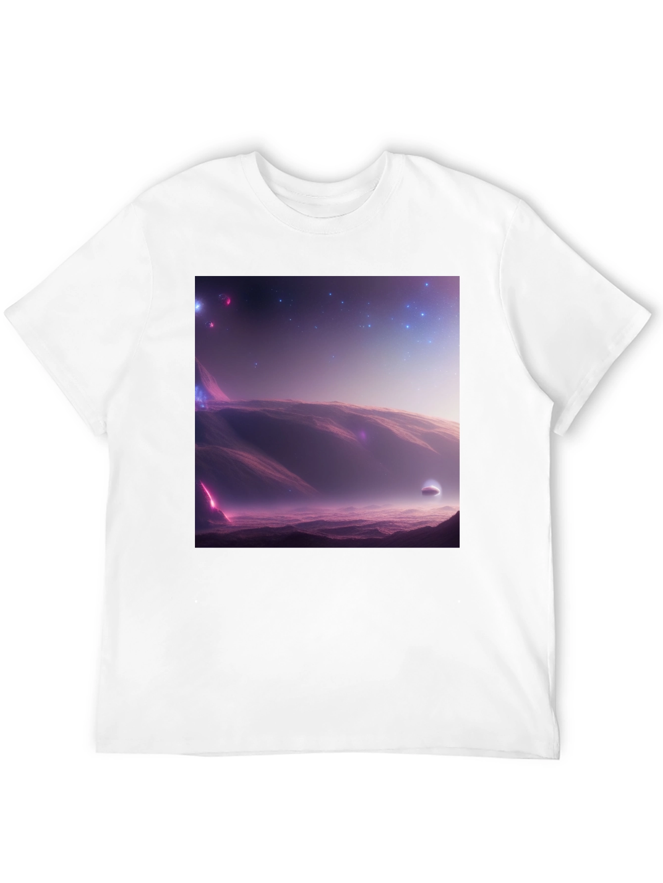 Cosmic Landscape Graphic Tee - Black