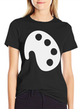 Artist Palette Black T-Shirt - Painters Essential