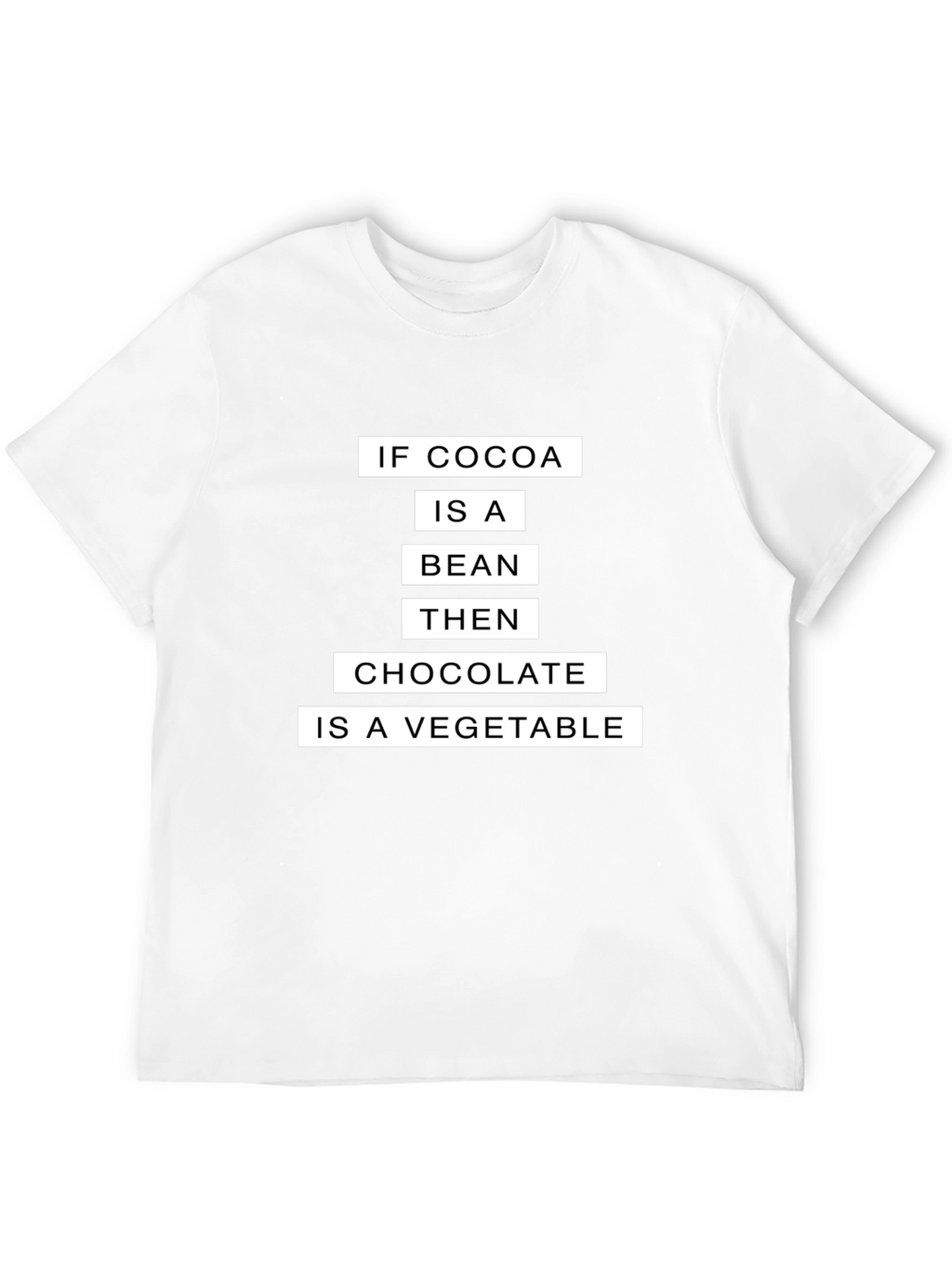 Funny Cocoa Bean Chocolate Vegetable T-Shirt
