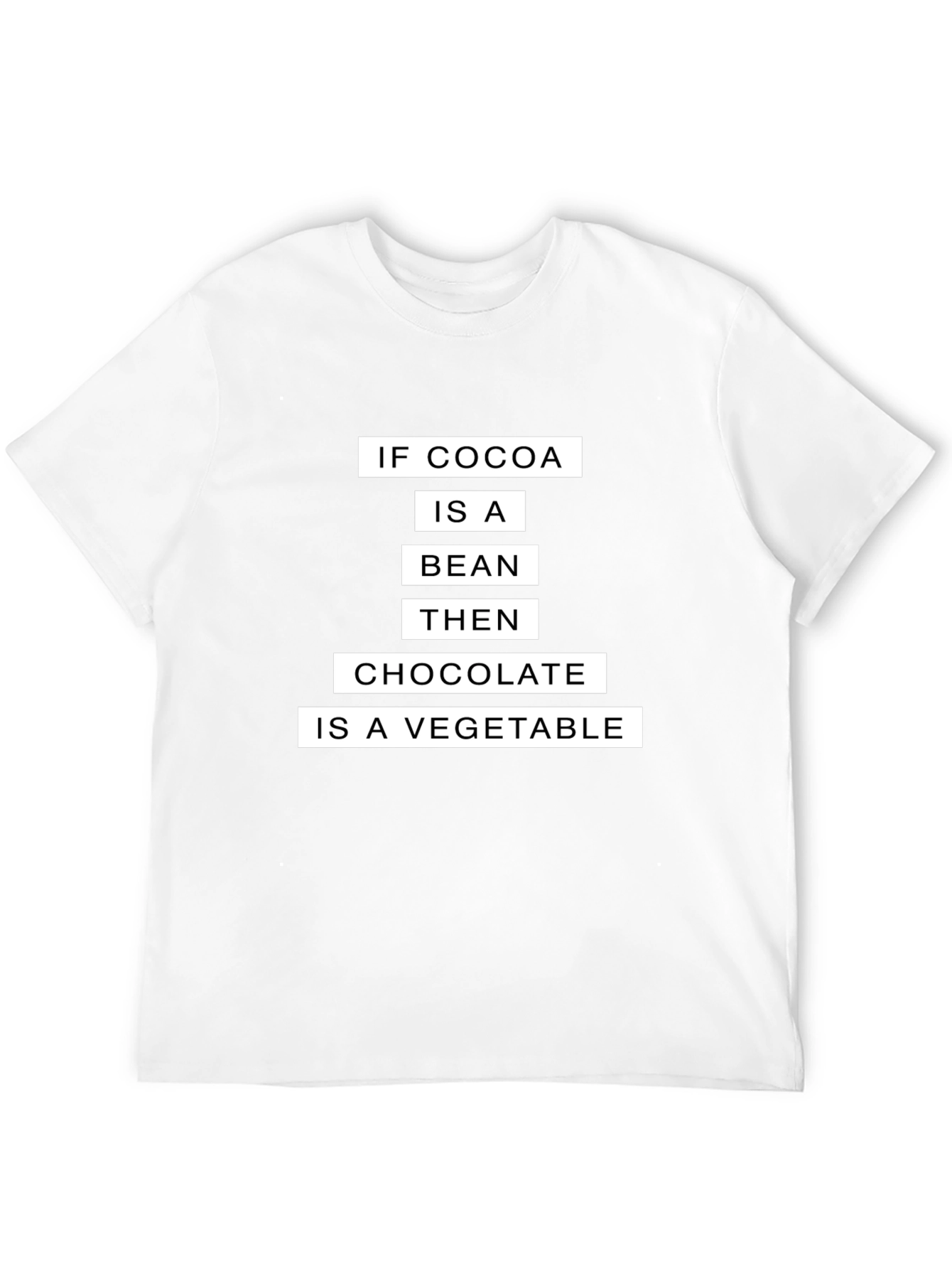 Funny Cocoa Bean Chocolate Vegetable T-Shirt