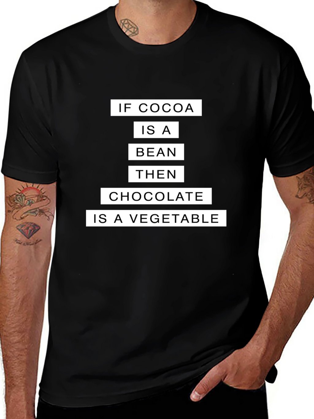 Funny Cocoa Bean Chocolate Vegetable T-Shirt