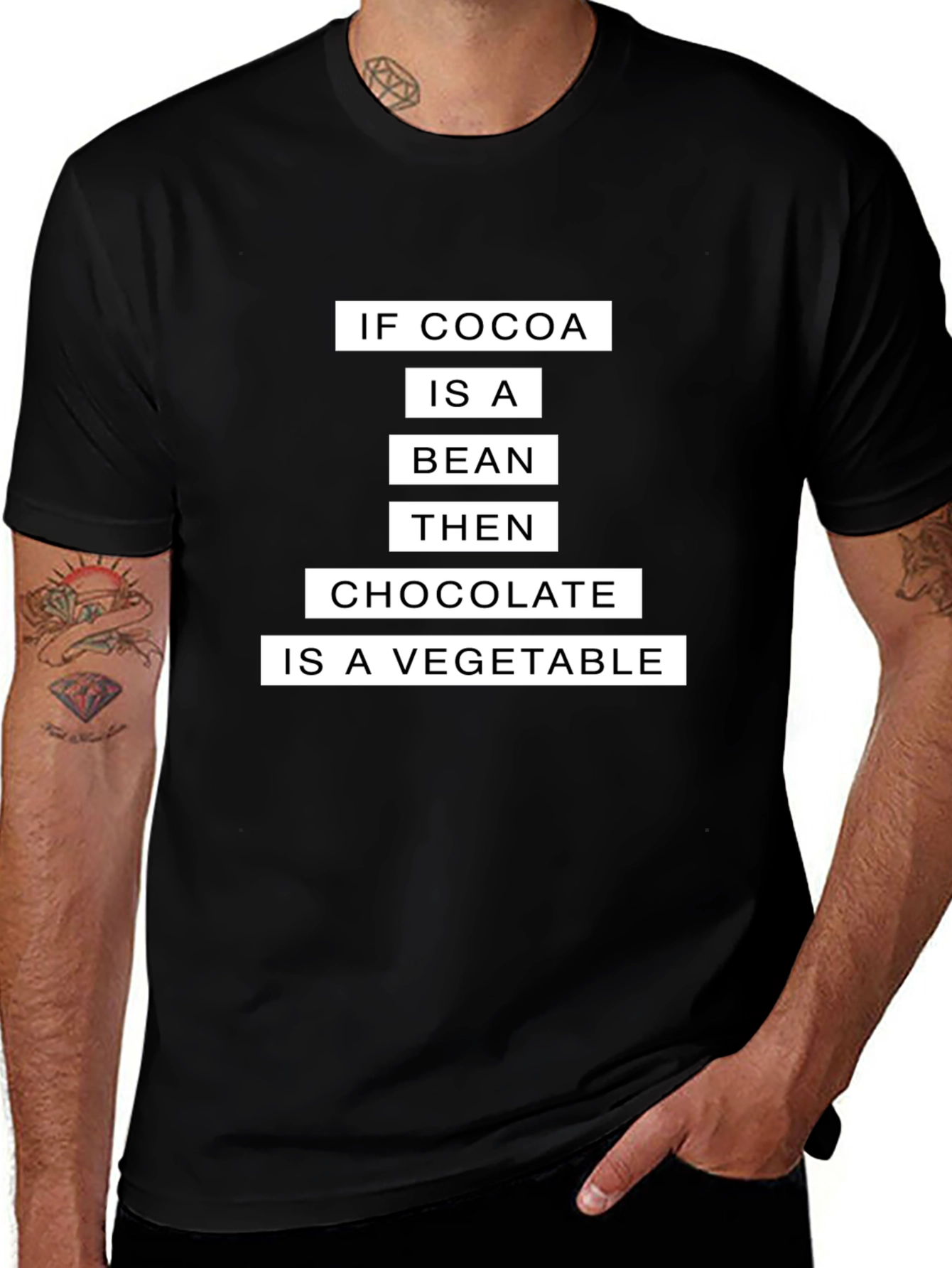 Funny Cocoa Bean Chocolate Vegetable T-Shirt