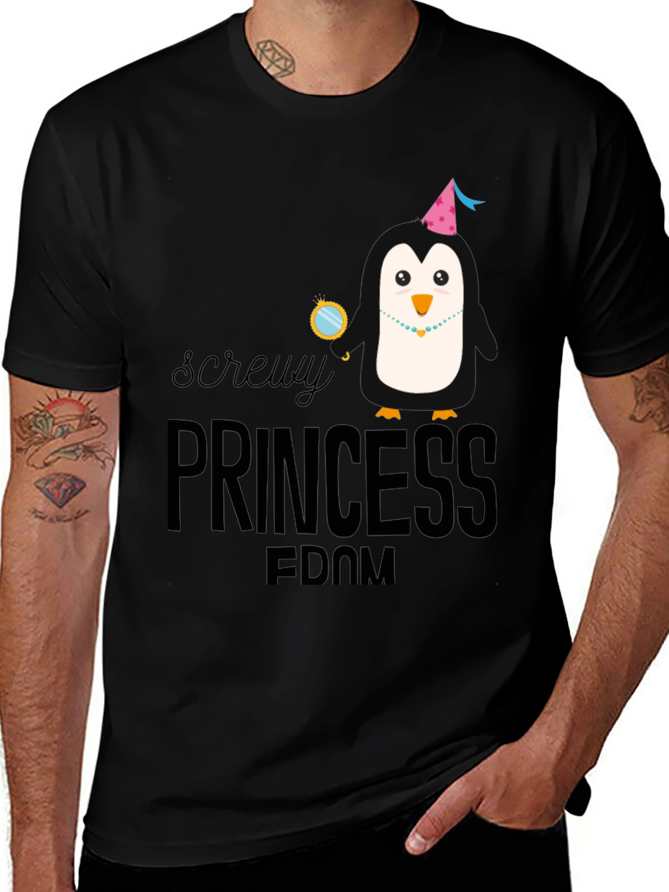 Screw Princess T-Shirt Funny Graphic Novelty Tee