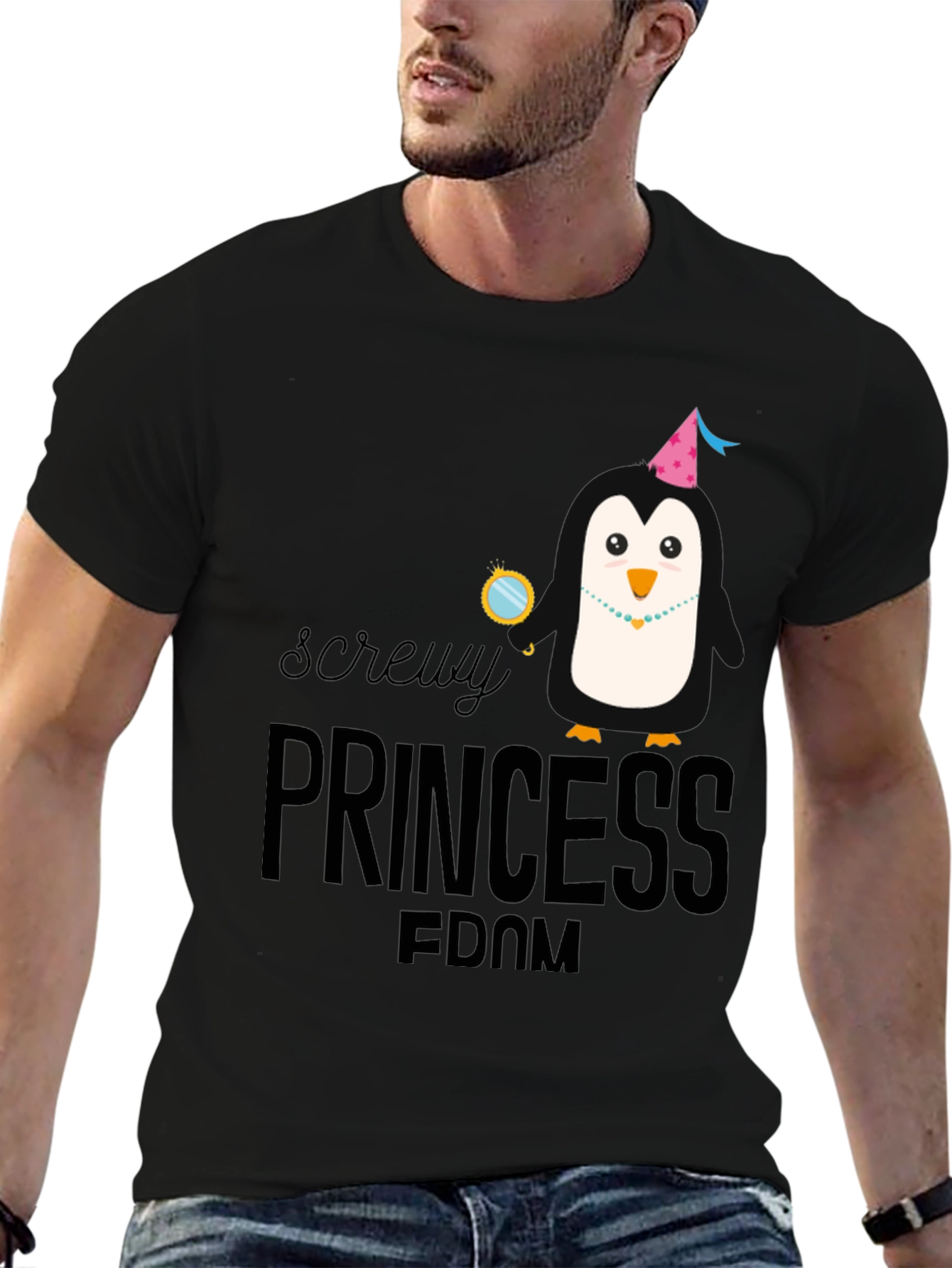 Screw Princess T-Shirt Funny Graphic Novelty Tee