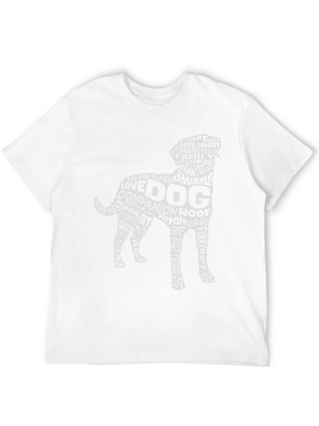 Dog Lover Word Art T-Shirt