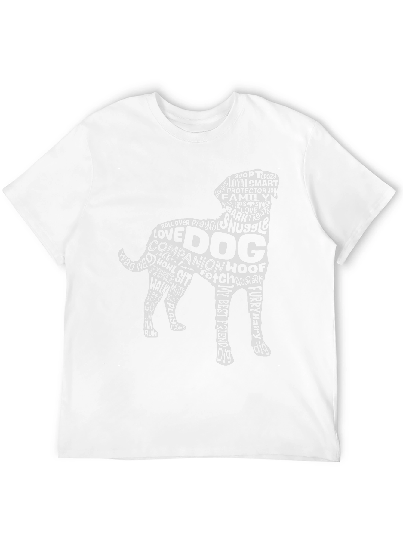 Dog Lover Word Art T-Shirt