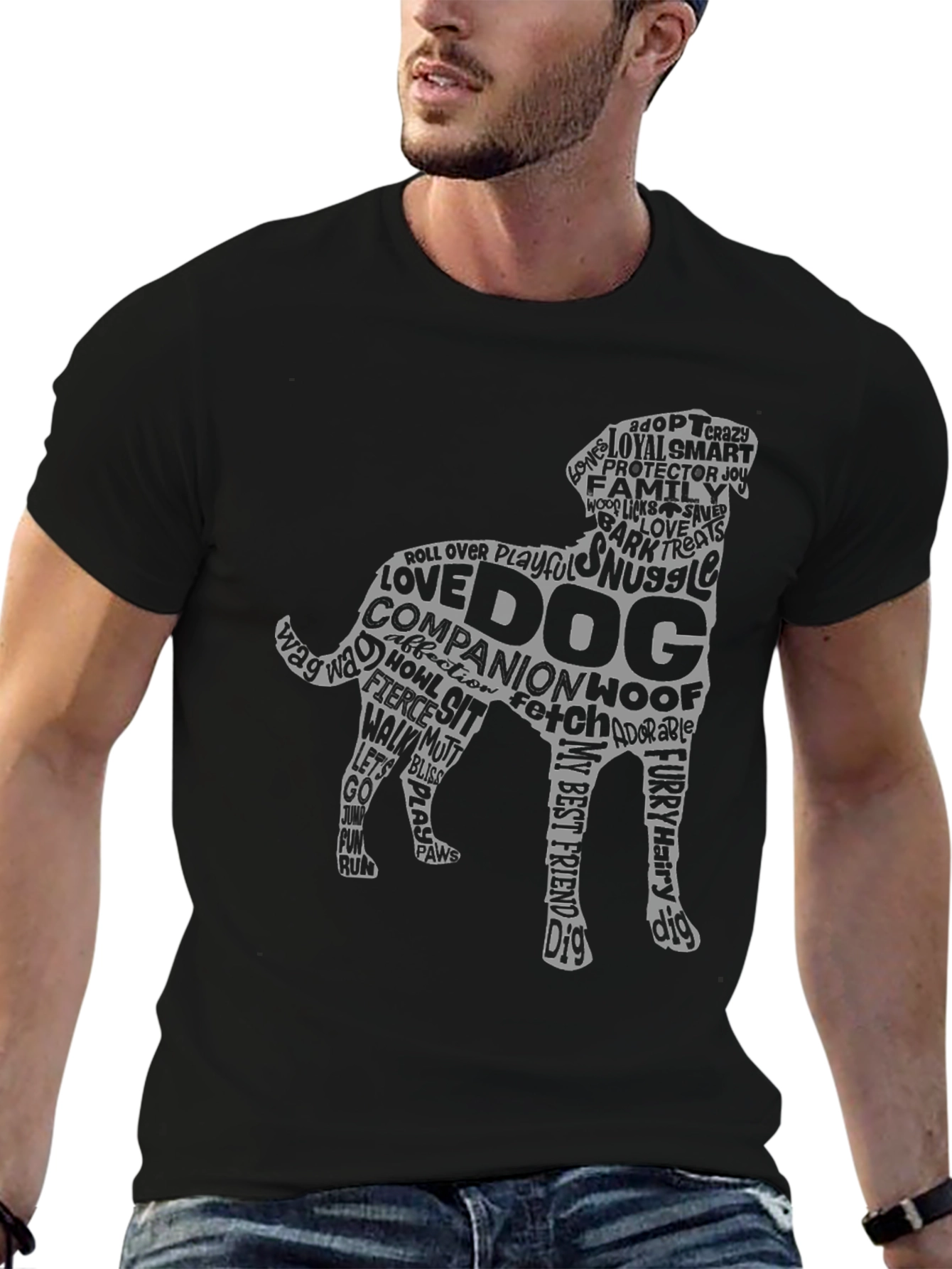 Dog Lover Word Art T-Shirt