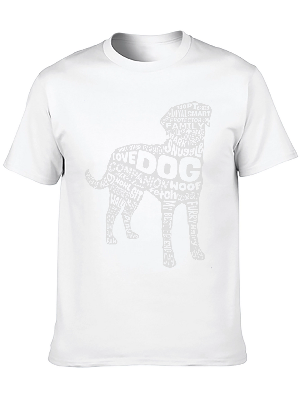 Dog Lover Word Art T-Shirt