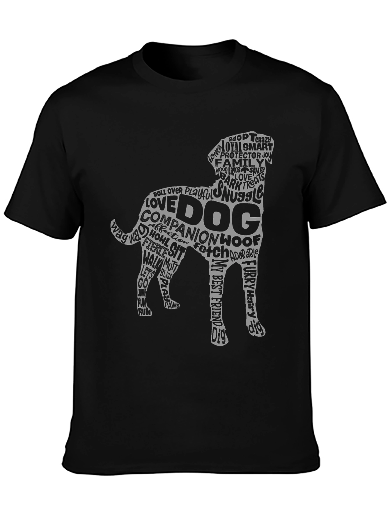 Dog Lover Word Art T-Shirt