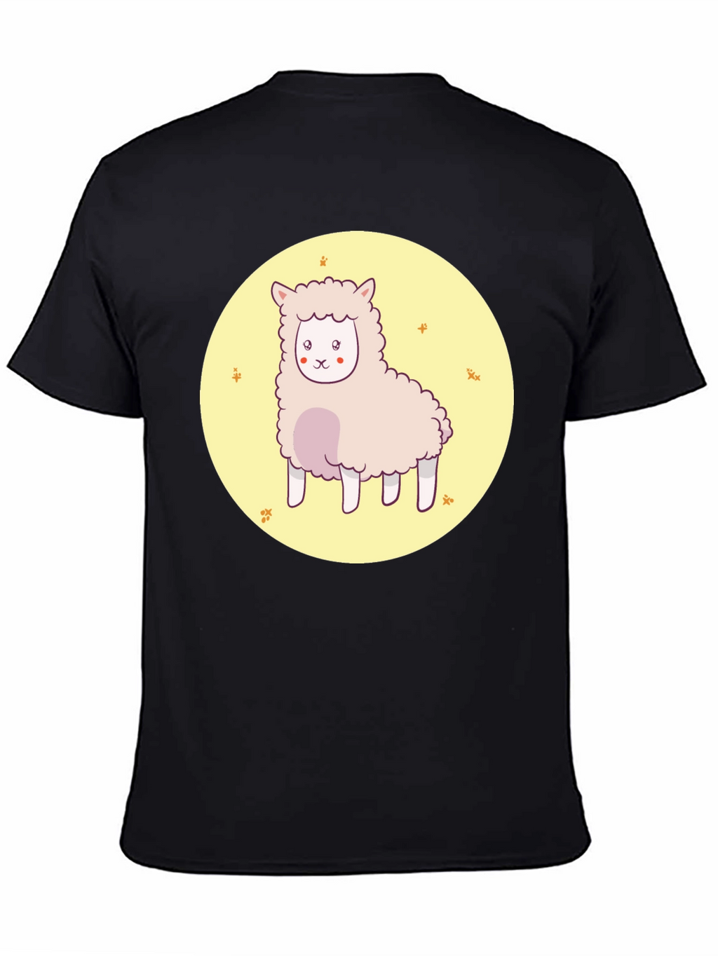 Cute Alpaca Graphic Tee - Unisex Black T-Shirt