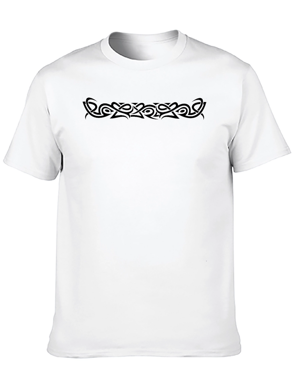 Mens Black Tribal Tattoo Graphic T-Shirt