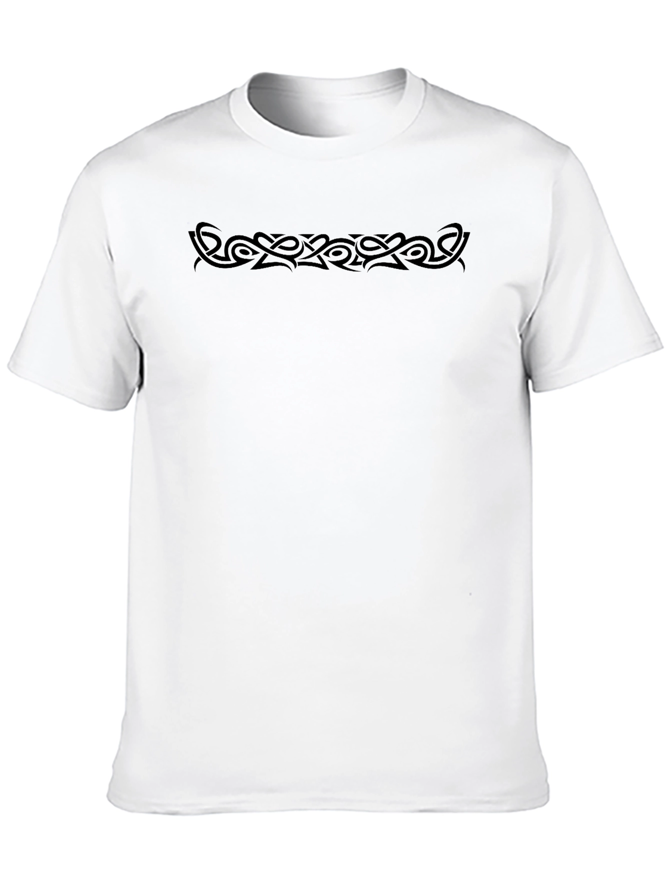 Mens Black Tribal Tattoo Graphic T-Shirt