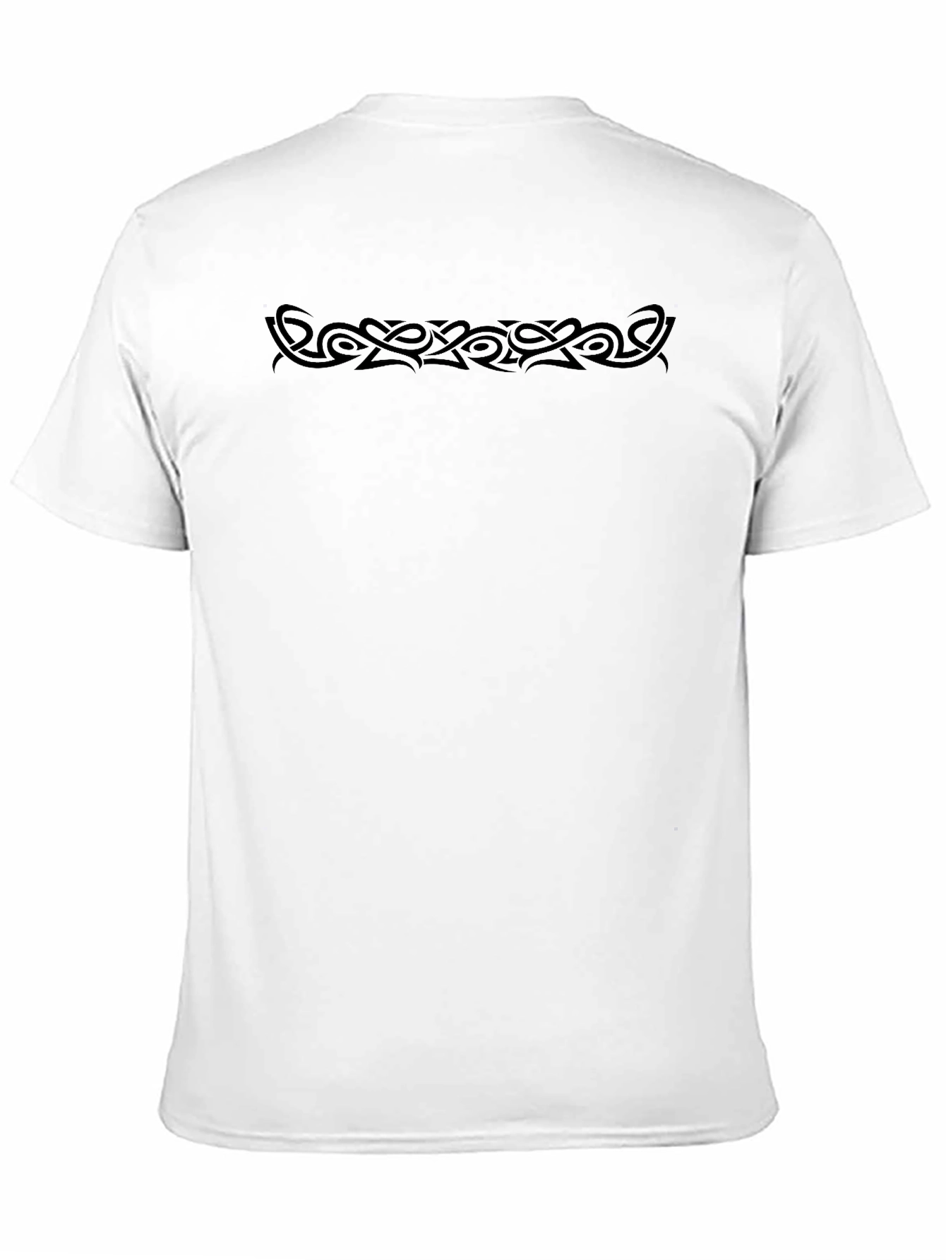 Mens Black Tribal Tattoo Graphic T-Shirt