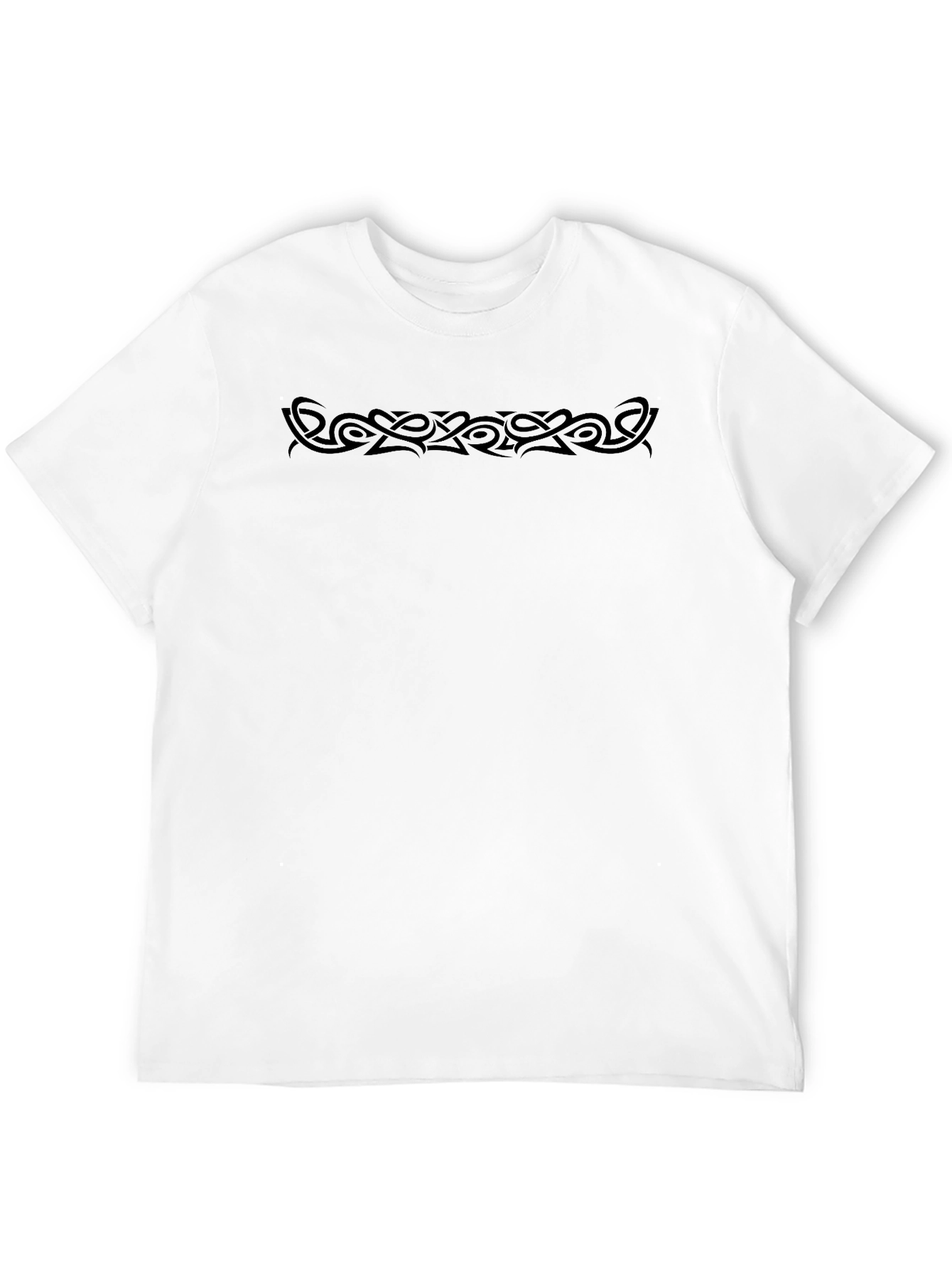 Mens Black Tribal Tattoo Graphic T-Shirt
