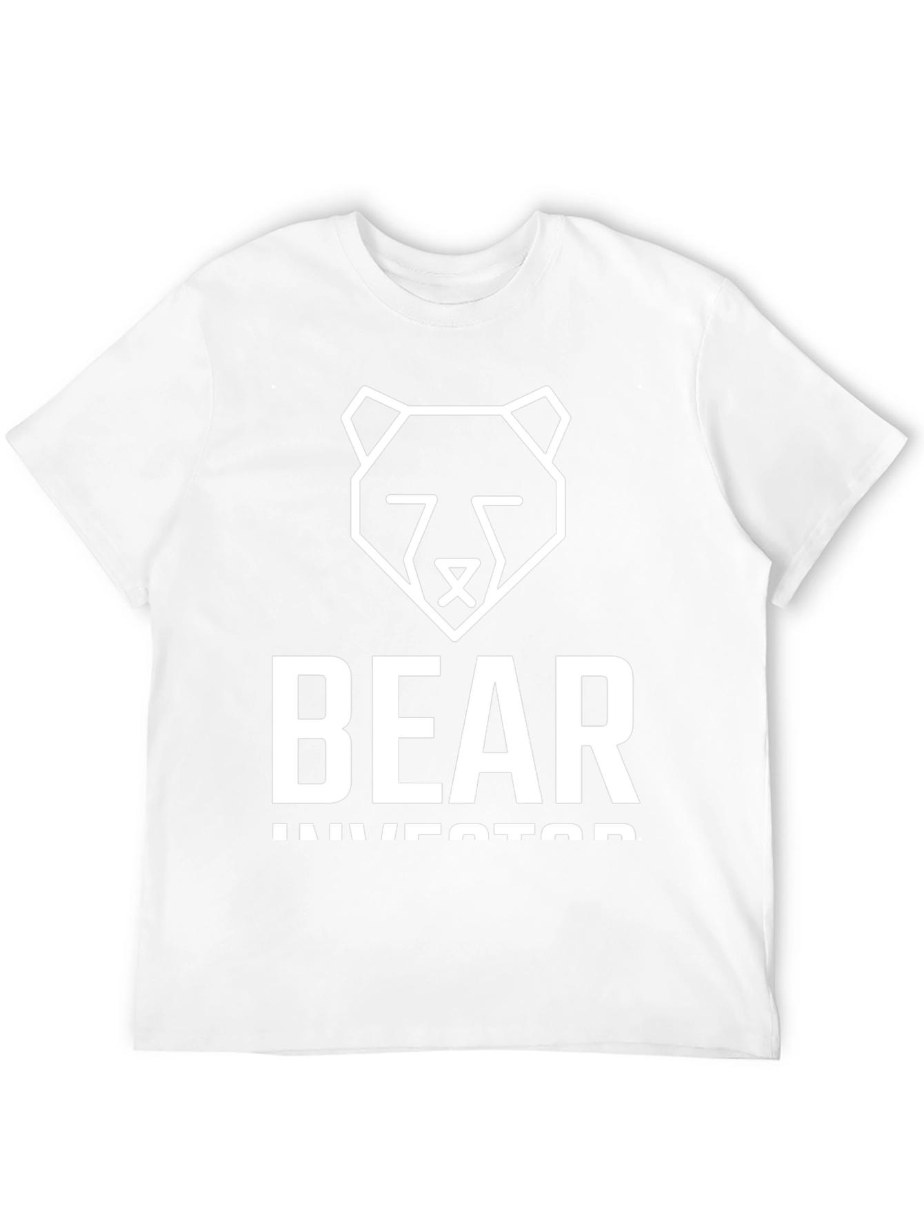 Bear Investor Graphic T-Shirt - Black Cotton Tee