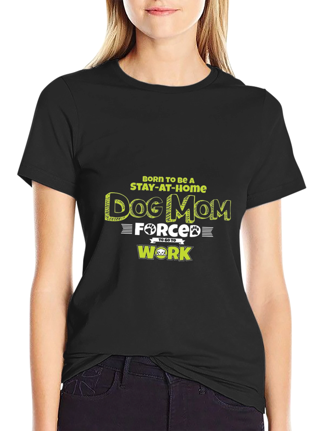 Dog Mom Graphic T-Shirt - Stay at Home Force