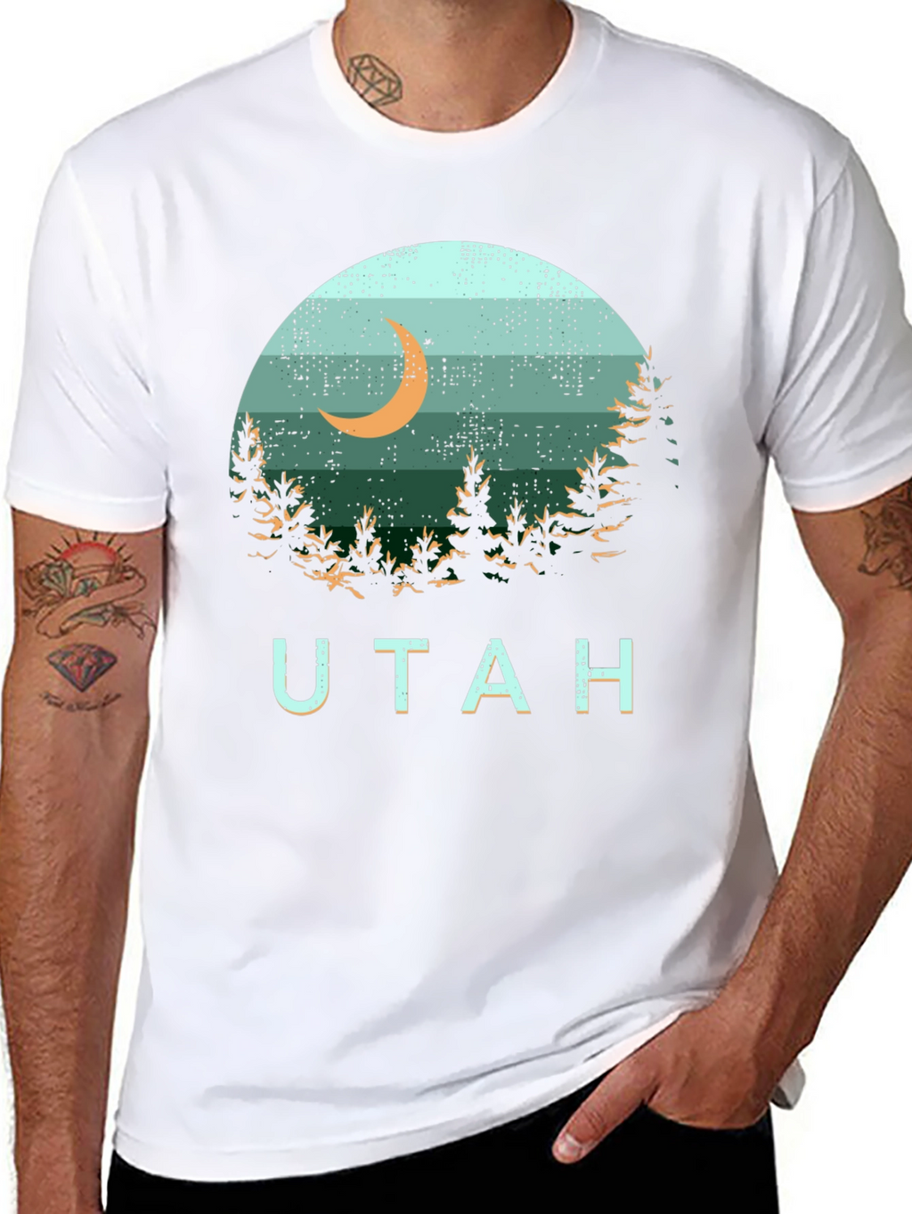 Utah Landscape Graphic Tee - Black