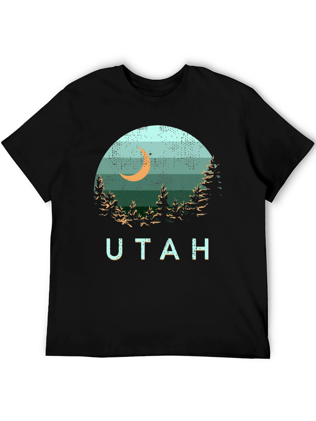 Utah Landscape Graphic Tee - Black