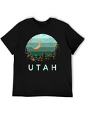 Utah Landscape Graphic Tee - Black
