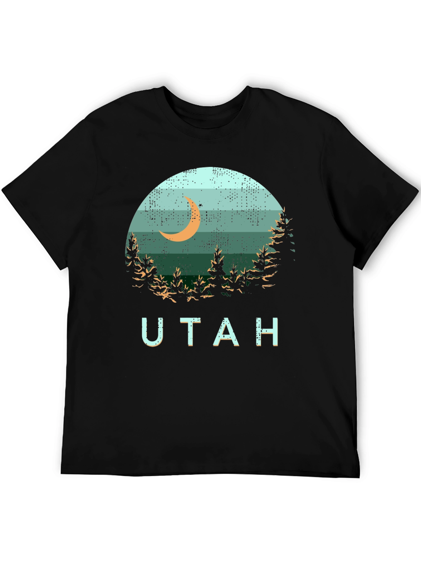 Utah Landscape Graphic Tee - Black