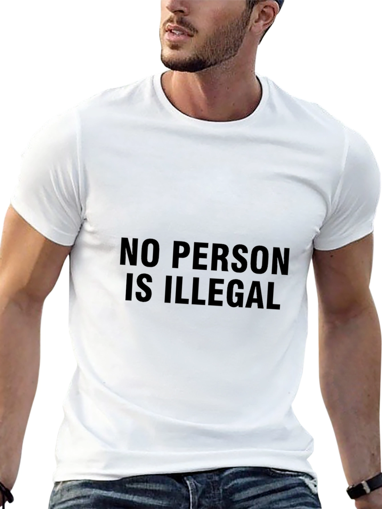 No Person Is Illegal Graphic T-Shirt - Activism Tee