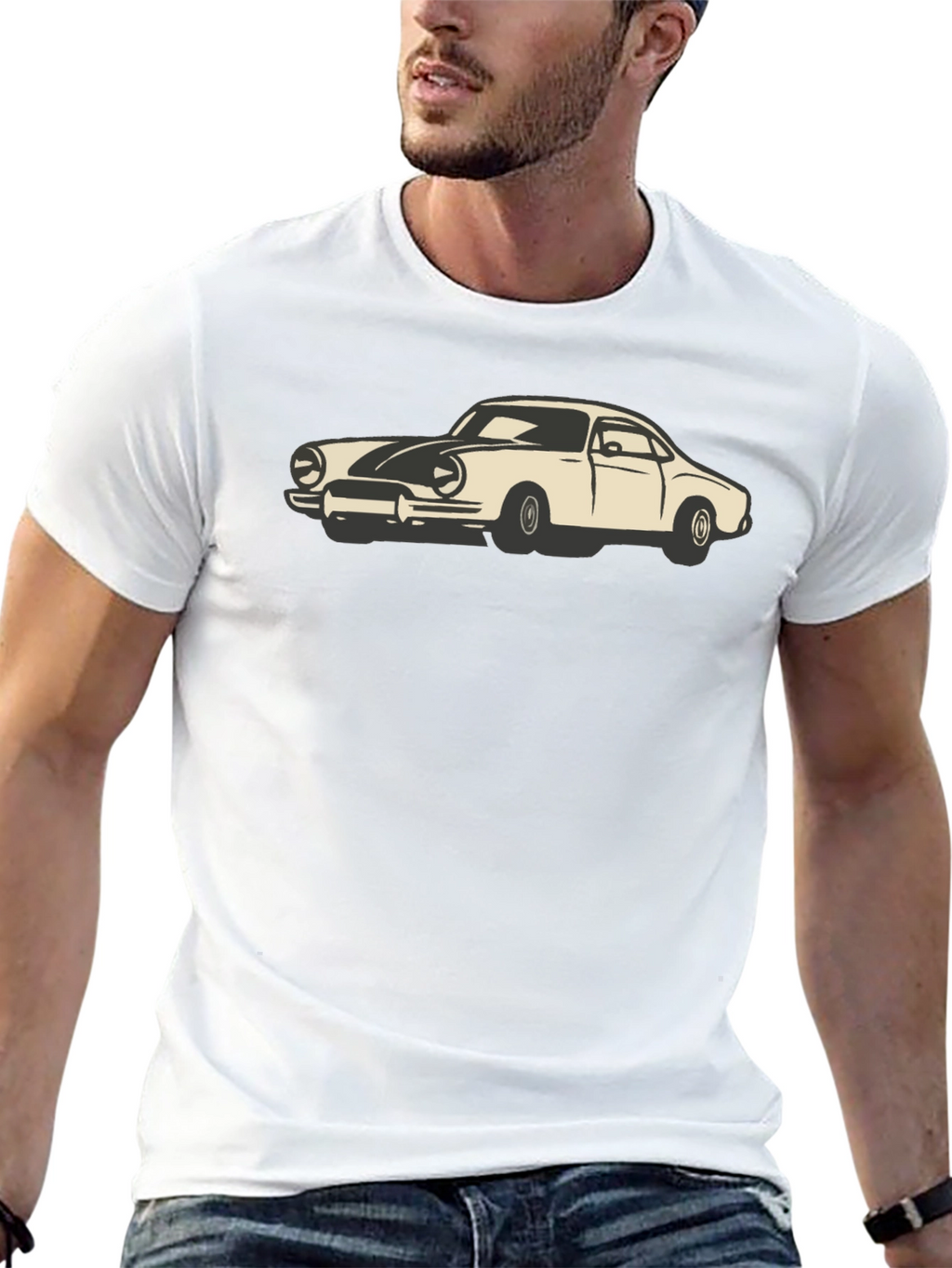 Classic Car Graphic Tee - Black
