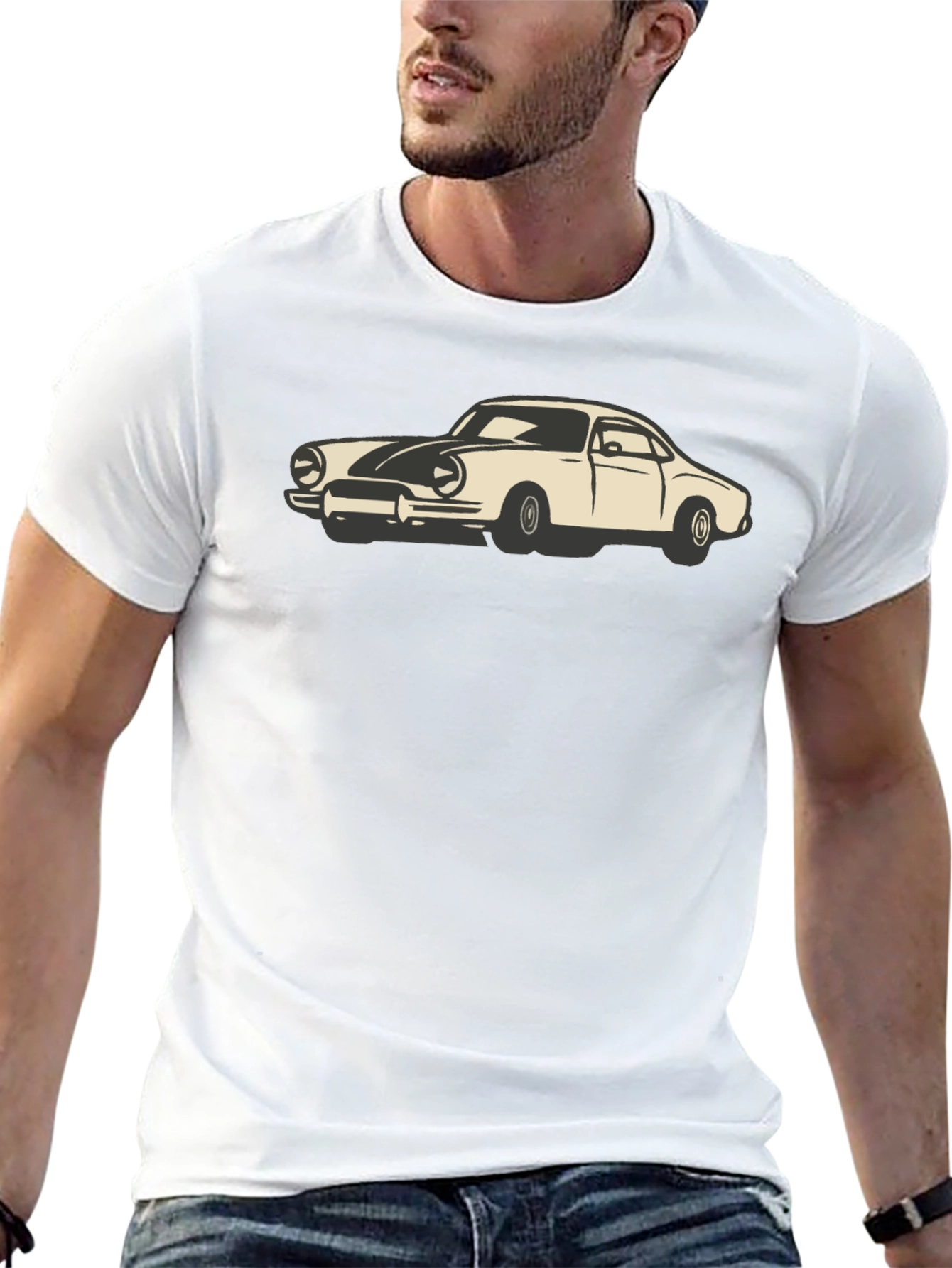 Classic Car Graphic Tee - Black