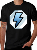 Lightning Bolt Graphic Tee - Classic Black Shirt