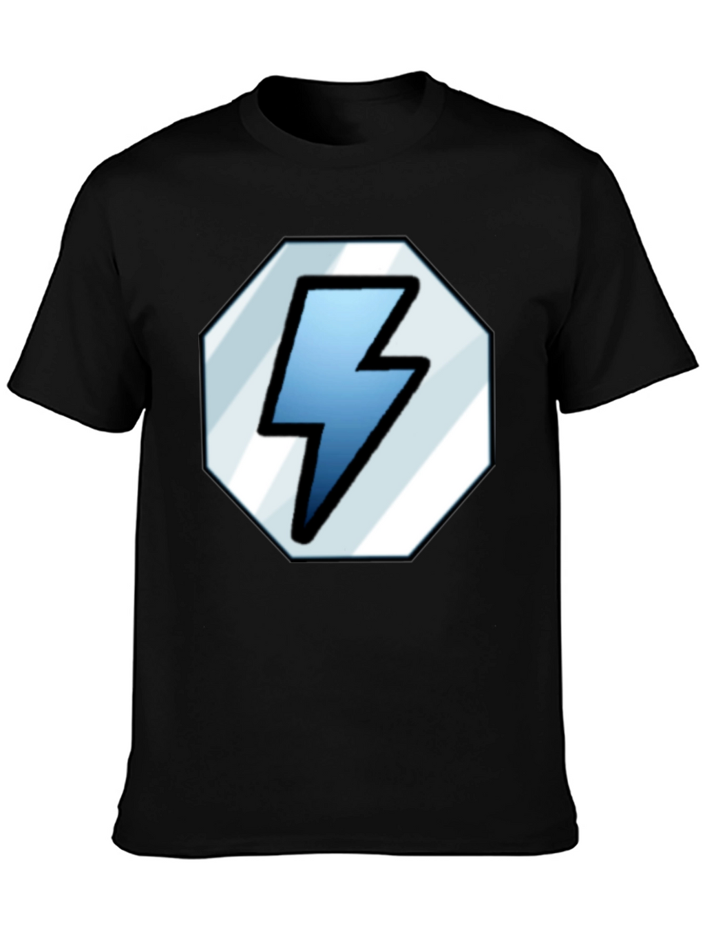 Lightning Bolt Graphic Tee - Classic Black Shirt