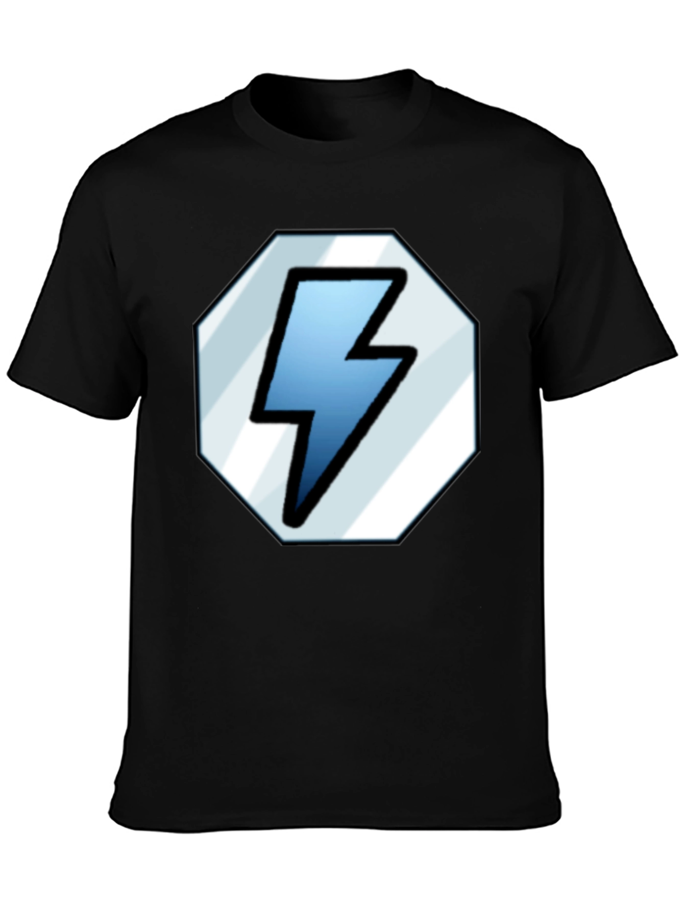 Lightning Bolt Graphic Tee - Classic Black Shirt