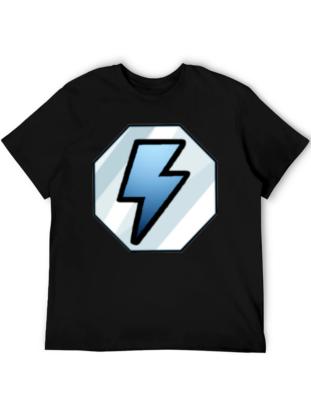 Lightning Bolt Graphic Tee - Classic Black Shirt