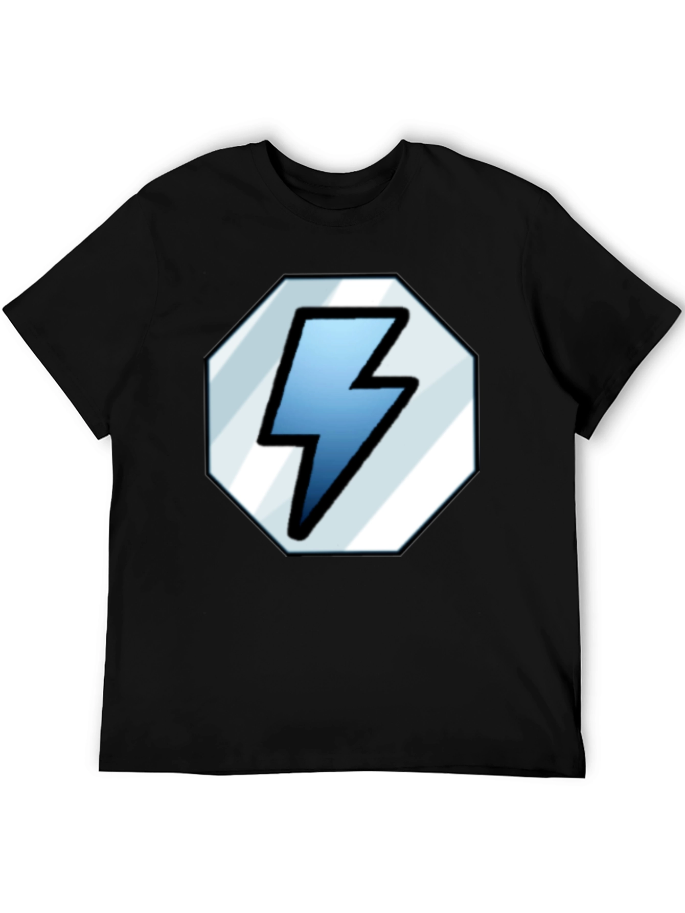 Lightning Bolt Graphic Tee - Classic Black Shirt