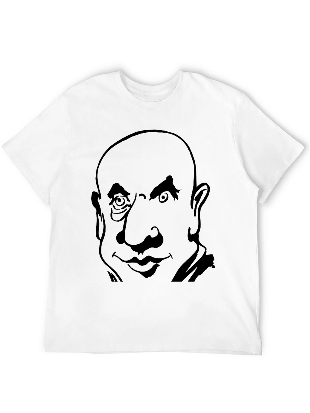 Bold Graphic T-Shirt - Cartoon Face Design