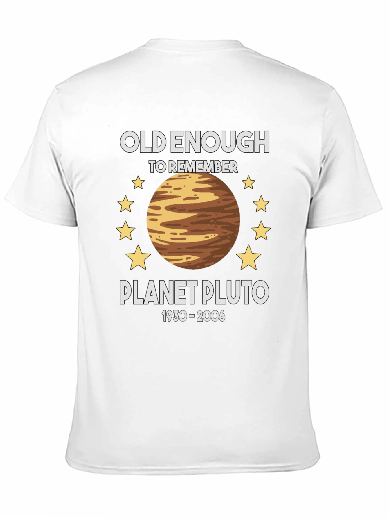 Planet Pluto Retro T-Shirt - Old Enough To Remember
