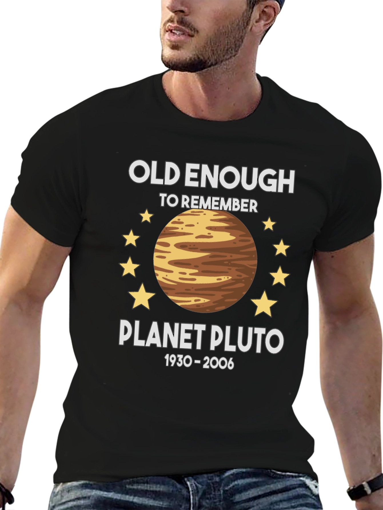 Planet Pluto Retro T-Shirt - Old Enough To Remember