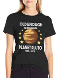 Planet Pluto Retro T-Shirt - Old Enough To Remember