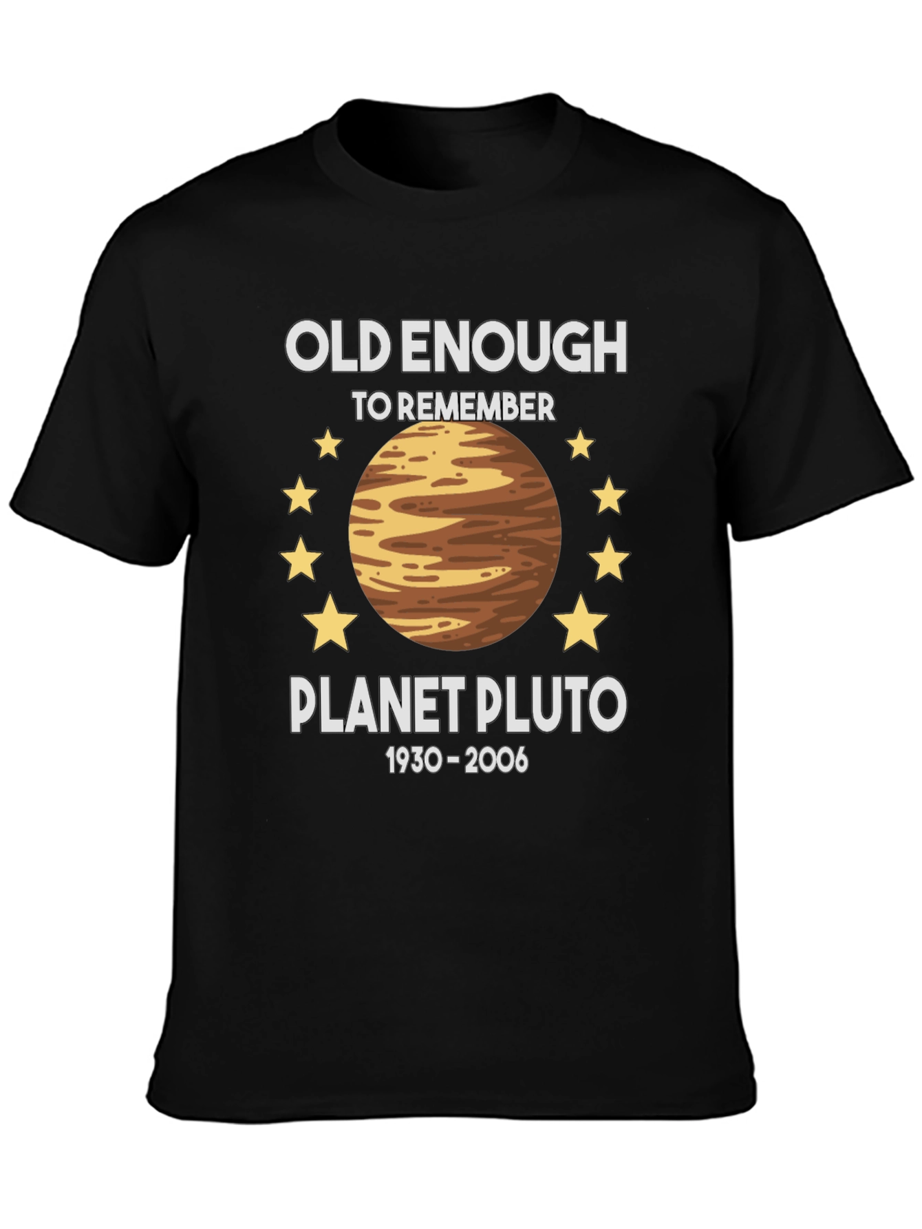 Planet Pluto Retro T-Shirt - Old Enough To Remember