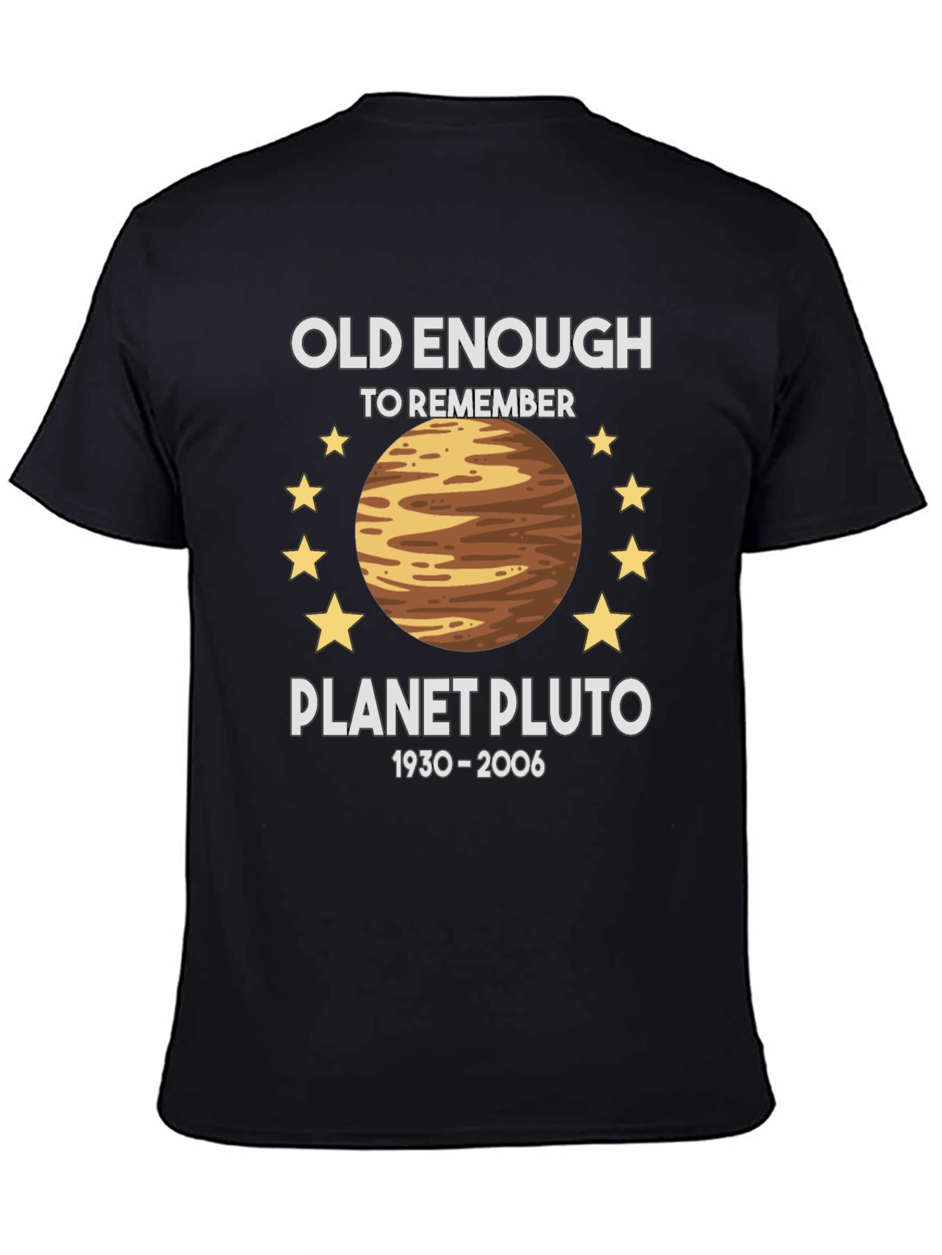 Planet Pluto Retro T-Shirt - Old Enough To Remember