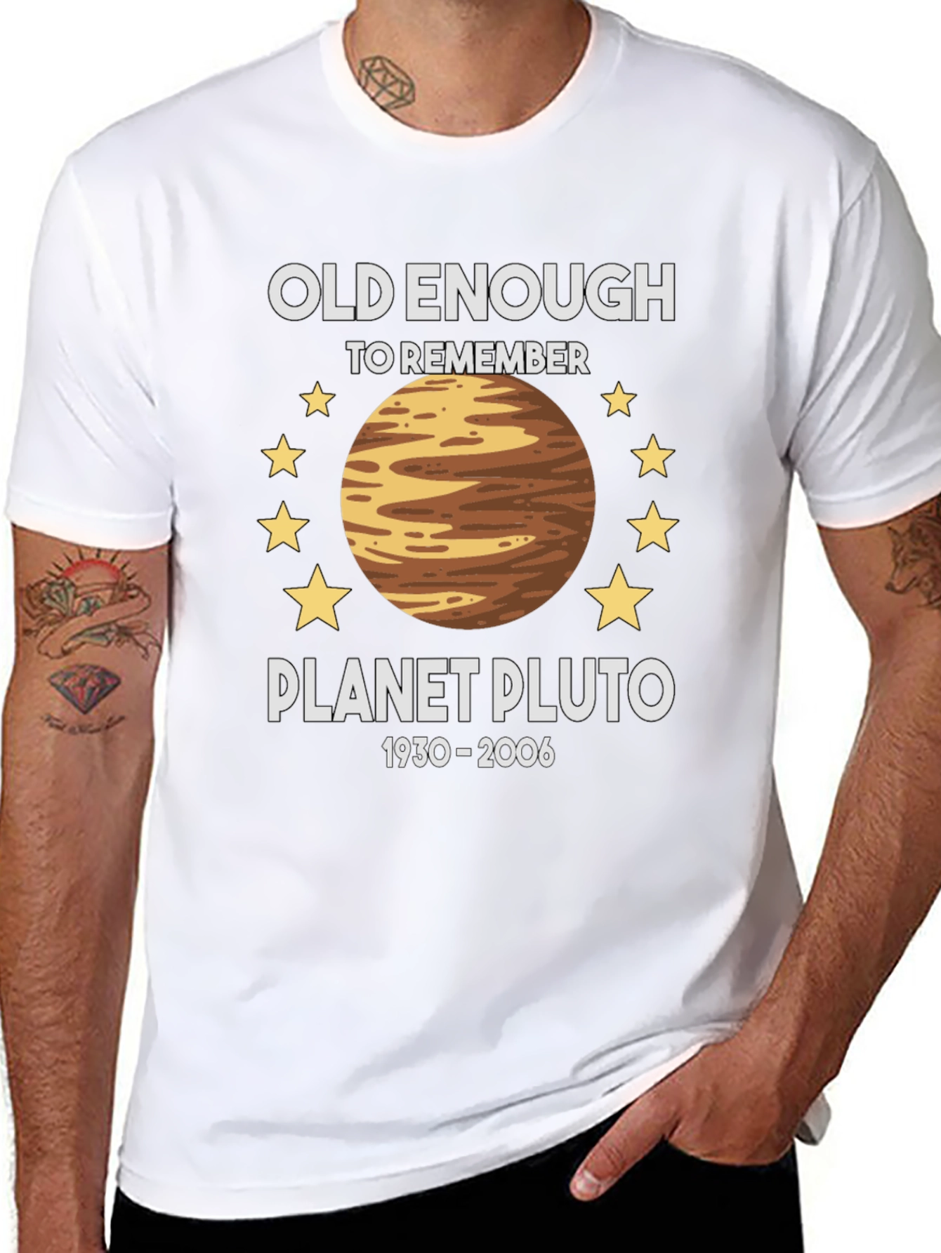 Planet Pluto Retro T-Shirt - Old Enough To Remember