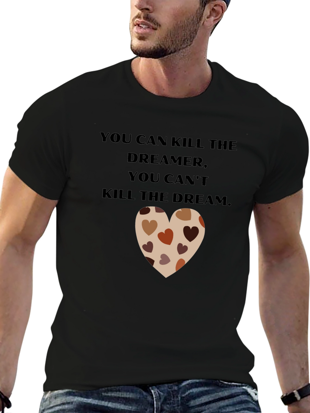 Dreamer Heart T-Shirt - Inspirational Design