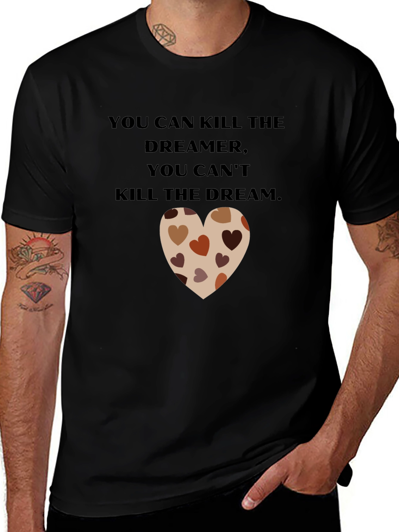 Dreamer Heart T-Shirt - Inspirational Design