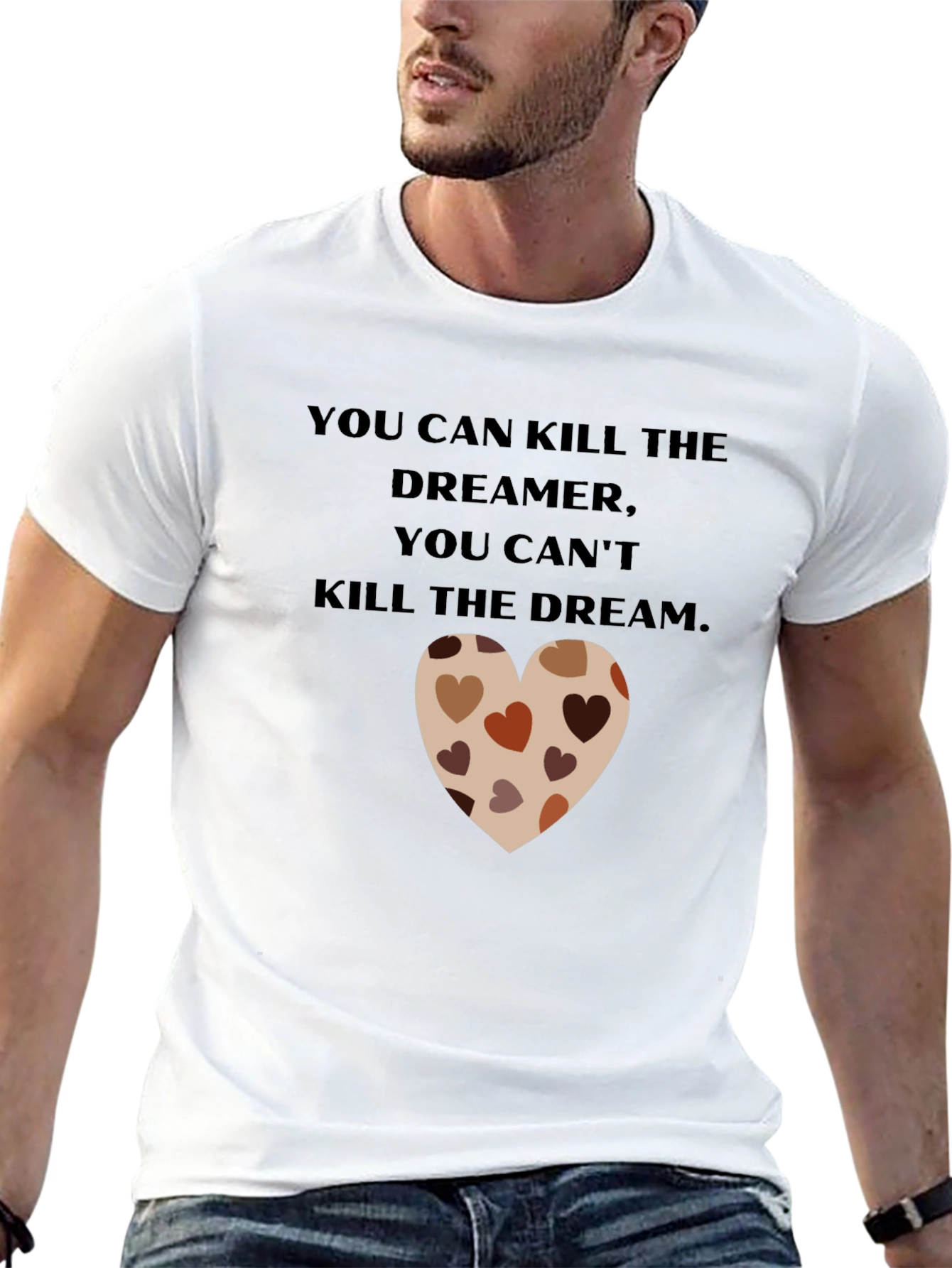 Dreamer Heart T-Shirt - Inspirational Design