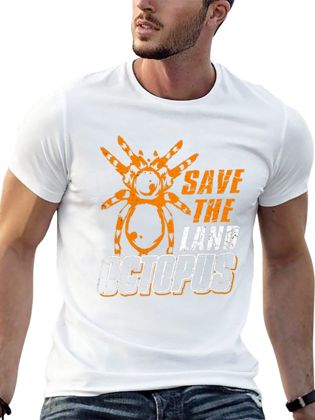 Save the Land Octopus T-Shirt - Spider Design