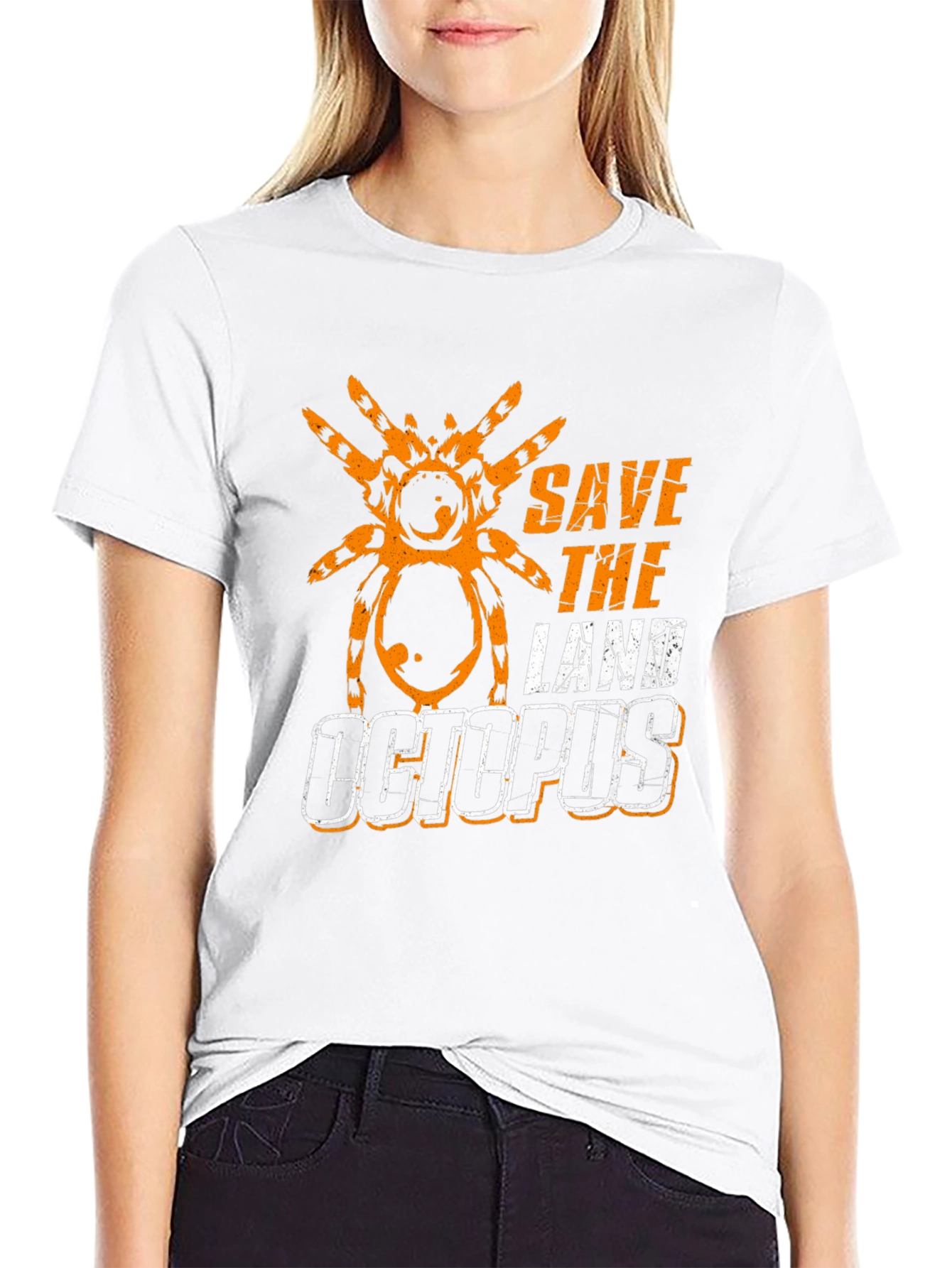 Save the Land Octopus T-Shirt - Spider Design