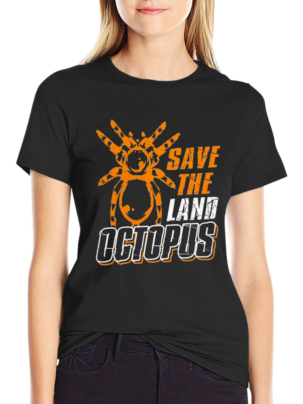 Save the Land Octopus T-Shirt - Spider Design