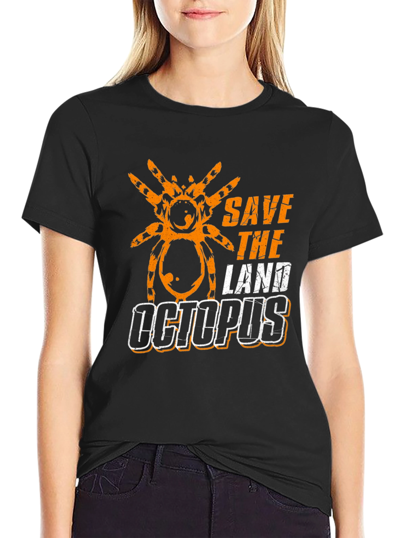 Save the Land Octopus T-Shirt - Spider Design