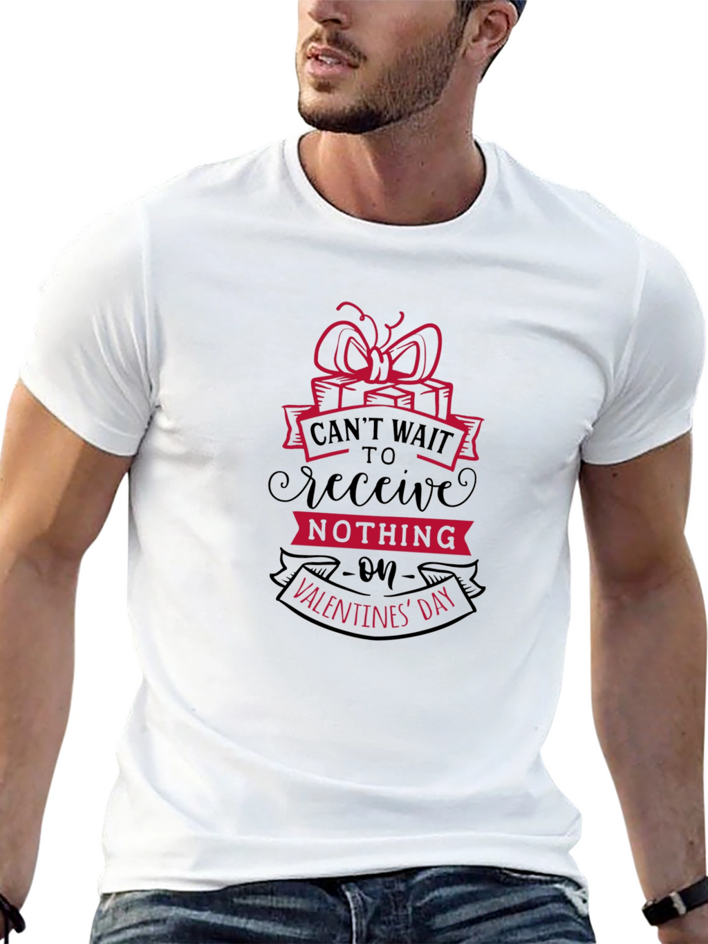 Funny Valentines Day T-Shirt: Cant Wait To Receive Nothing